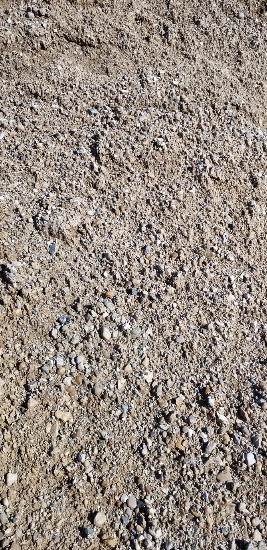Close-up of gravel and small rocks texture.