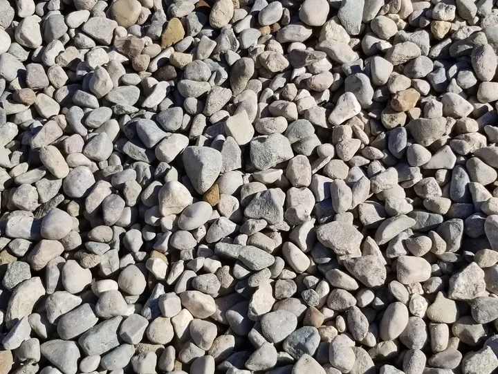 Close-up of a gravel collection of stones.